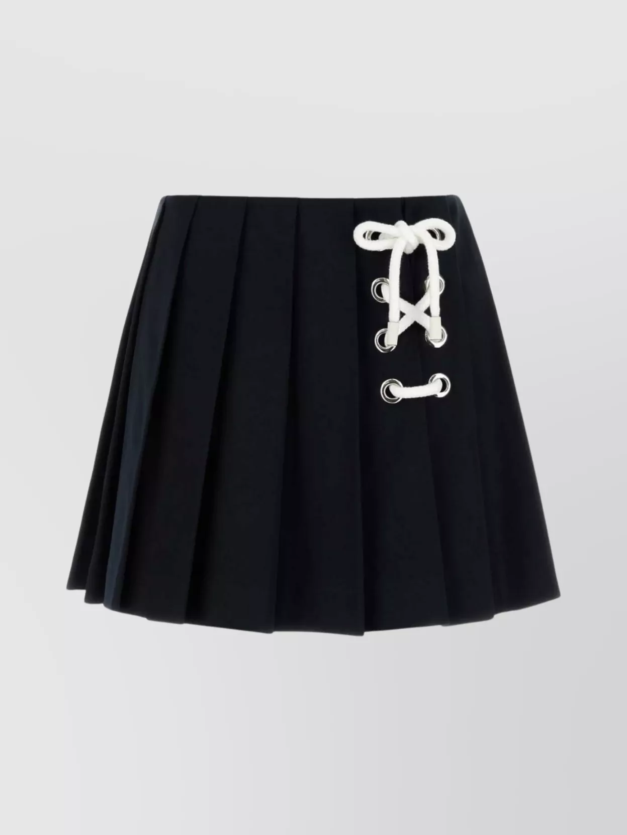 ミニスカート PRADA MIDNIGHT BLUE DRILL MINI SKIRT Prada Midnight blue drill mini skirt | The Fashion Square