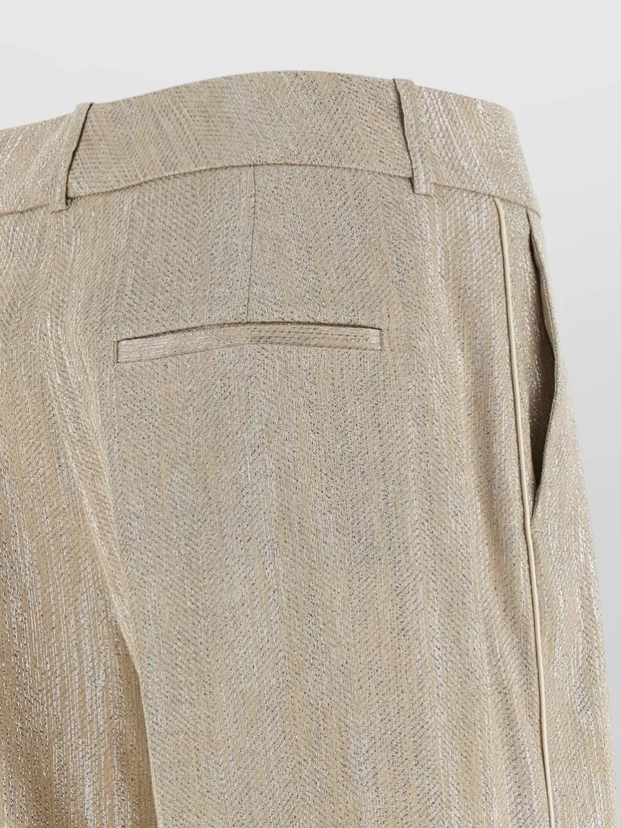 Peserico Lamé Wide-Leg Trousers
