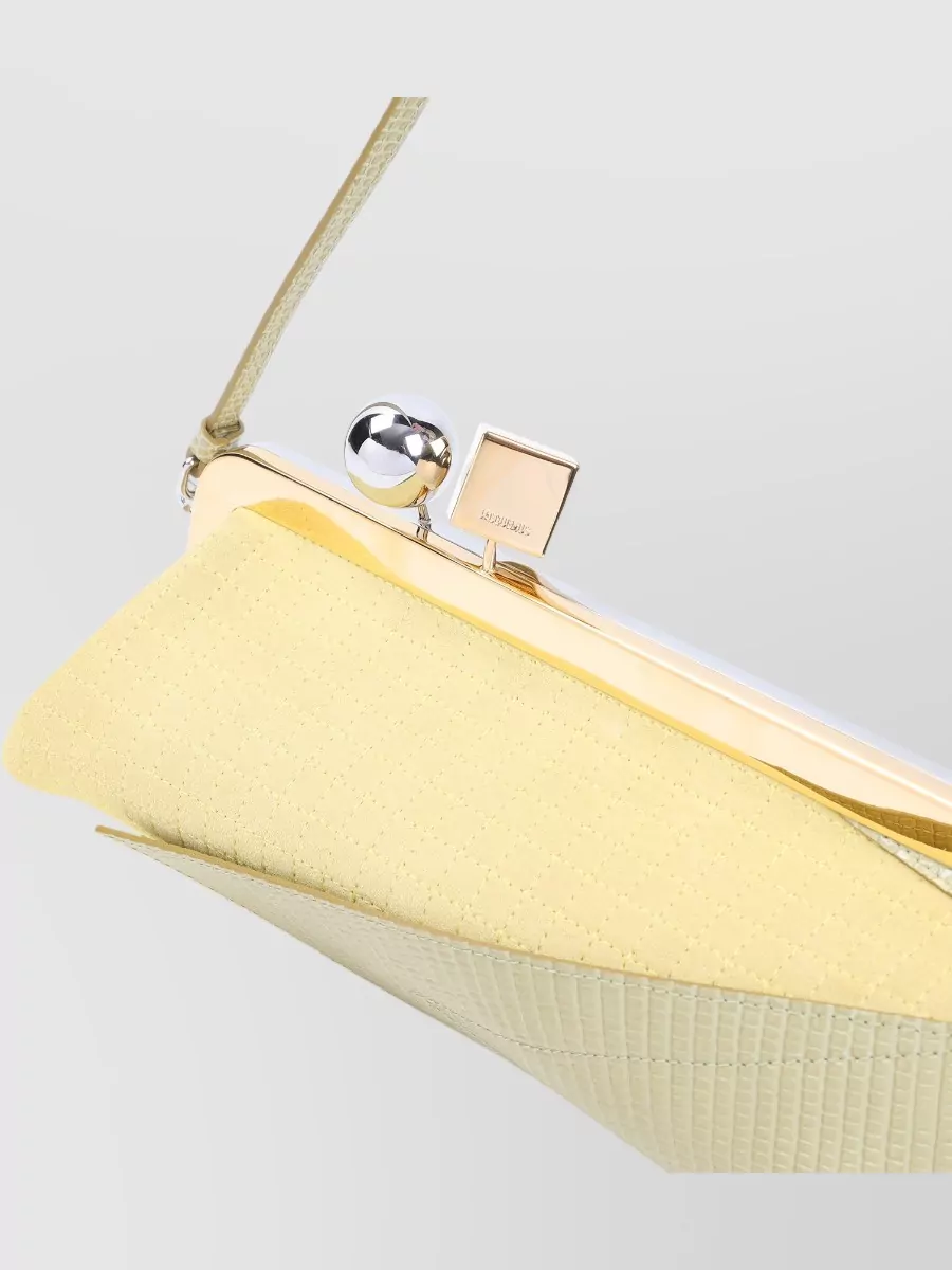 Jacquemus La Pochette Salon Leather Clutch Bag