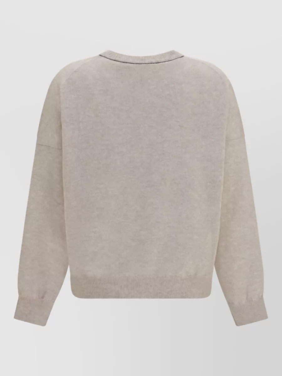 Brunello Cucinelli Cashmere Ribbed Crew Neck Sweater