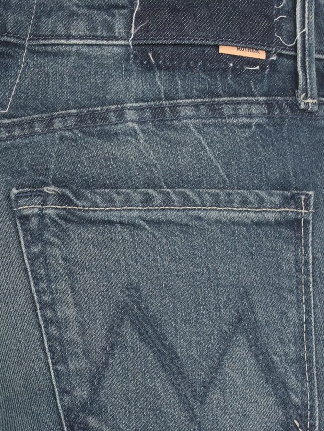 Mother Straight Leg Trousers Belt Loops