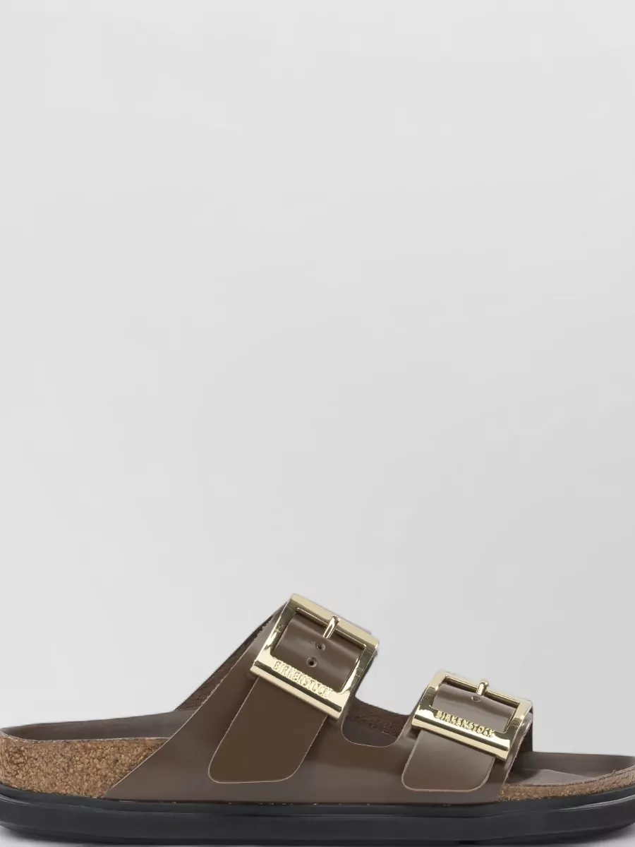Birkenstock Leather Arizona Droplet Buckle Slides