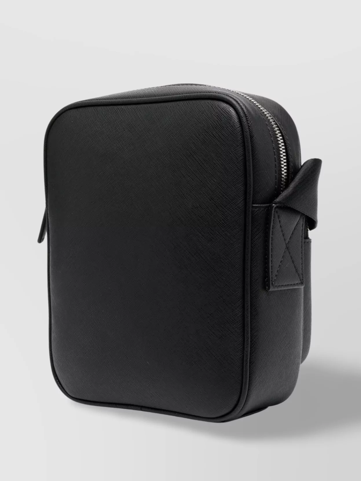 Emporio Armani Textured Finish Messenger Bag With Adjustable Strap