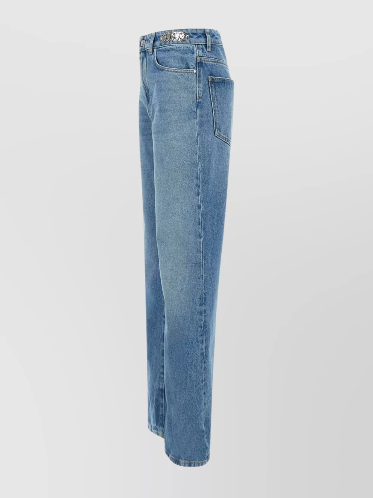 Paco Rabanne Trousers Adorned With Shiny Metal Discs