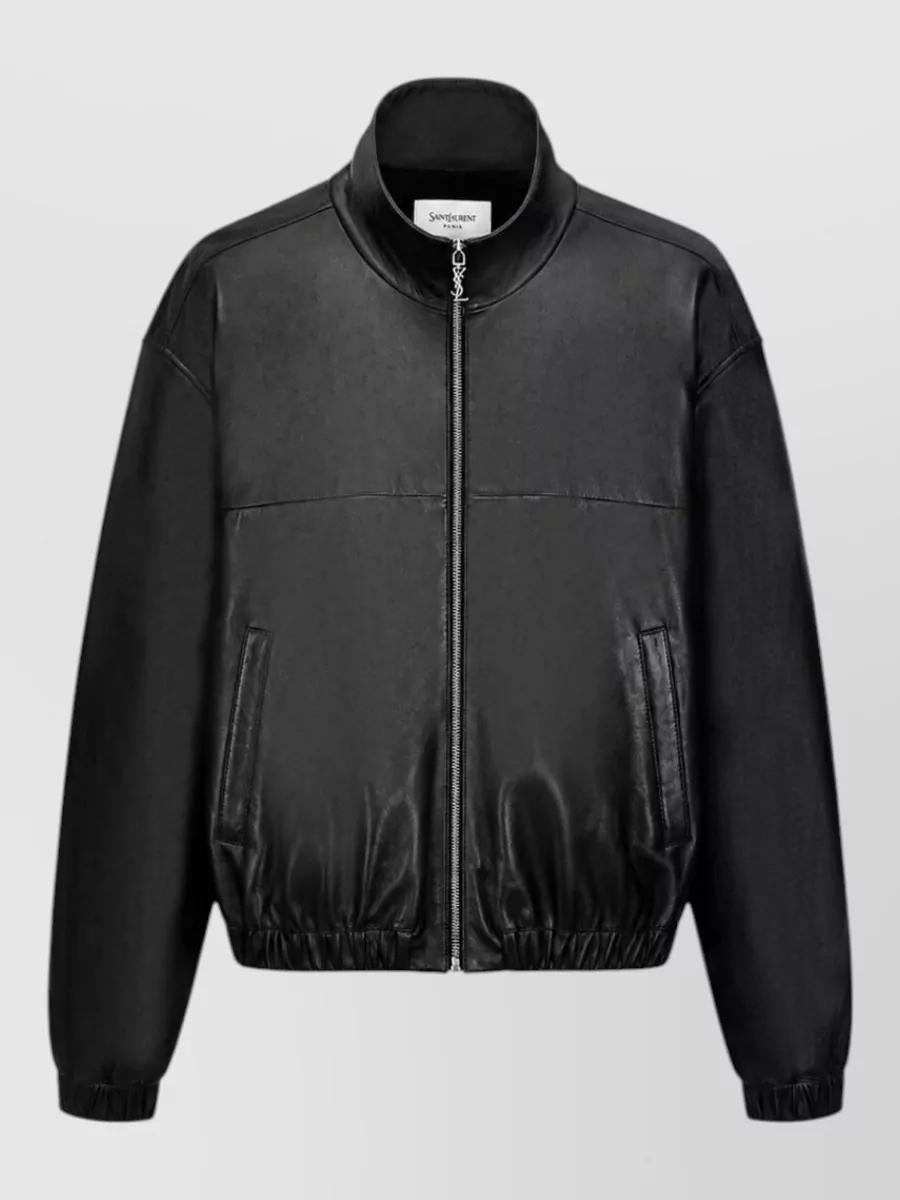 Saint Laurent lambskin leather bomber jacket
