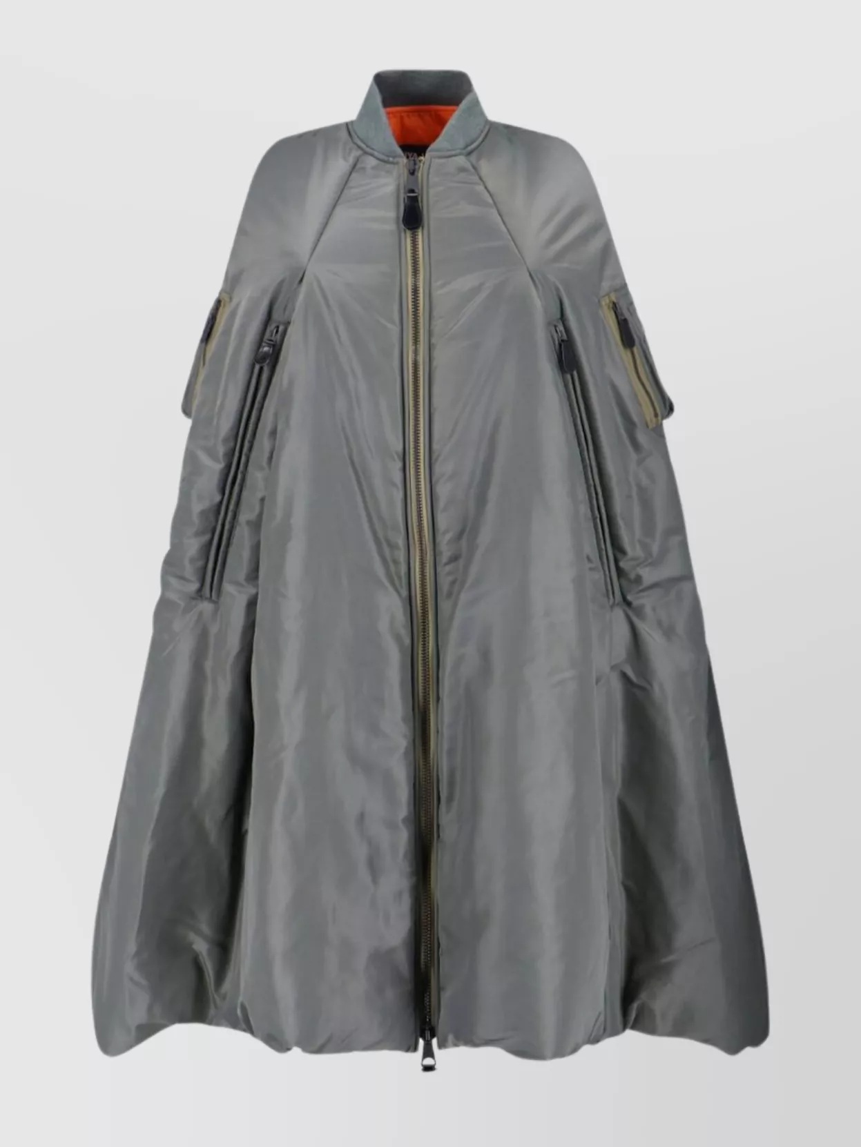 Junya Watanabe Zippered Long-sleeved Cotton Jacket In Gray