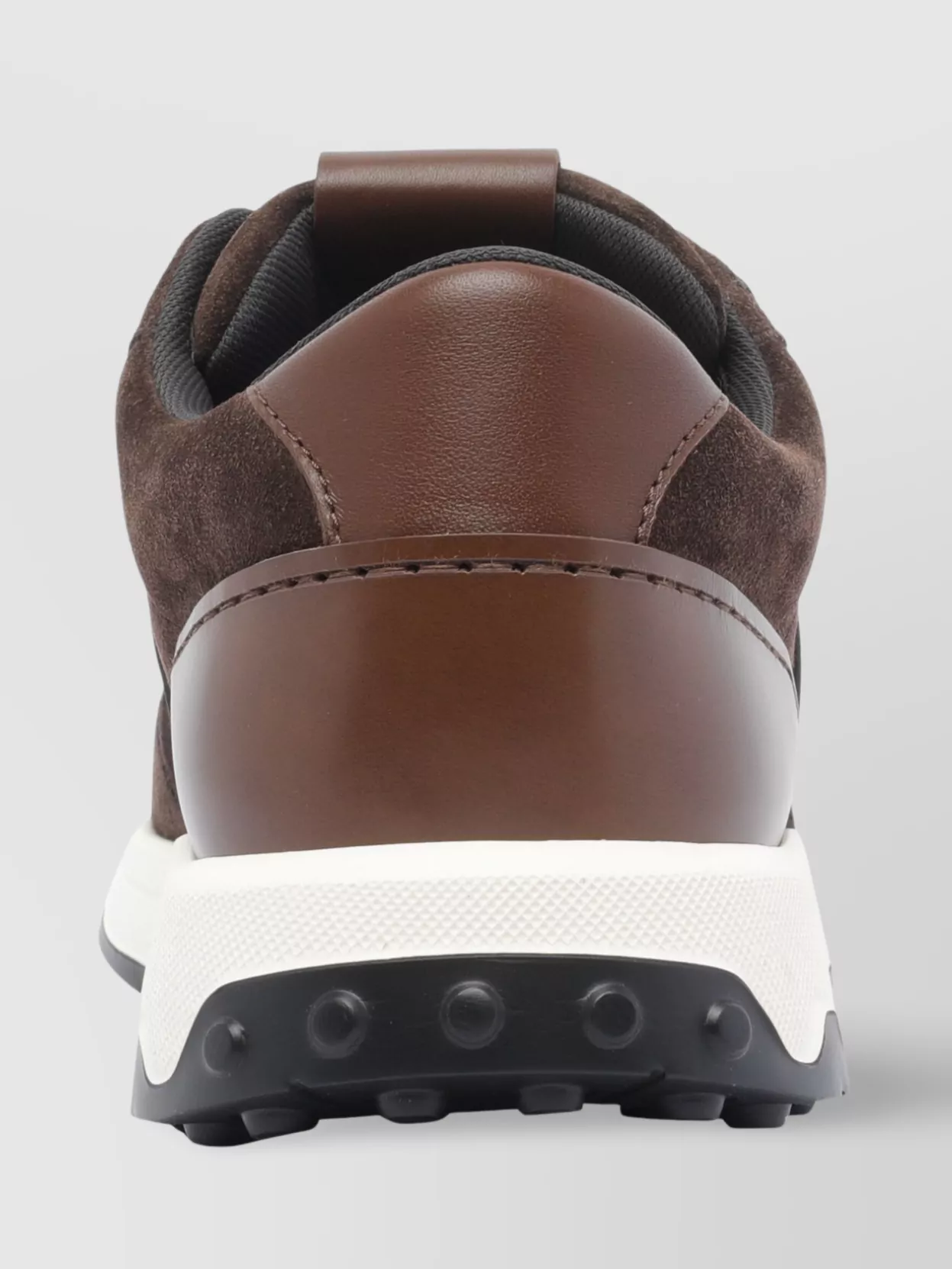 Tod's Low Top Suede Sneakers With Leather Detail