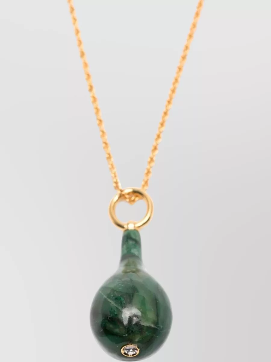 Totême Jade Pendant Necklace