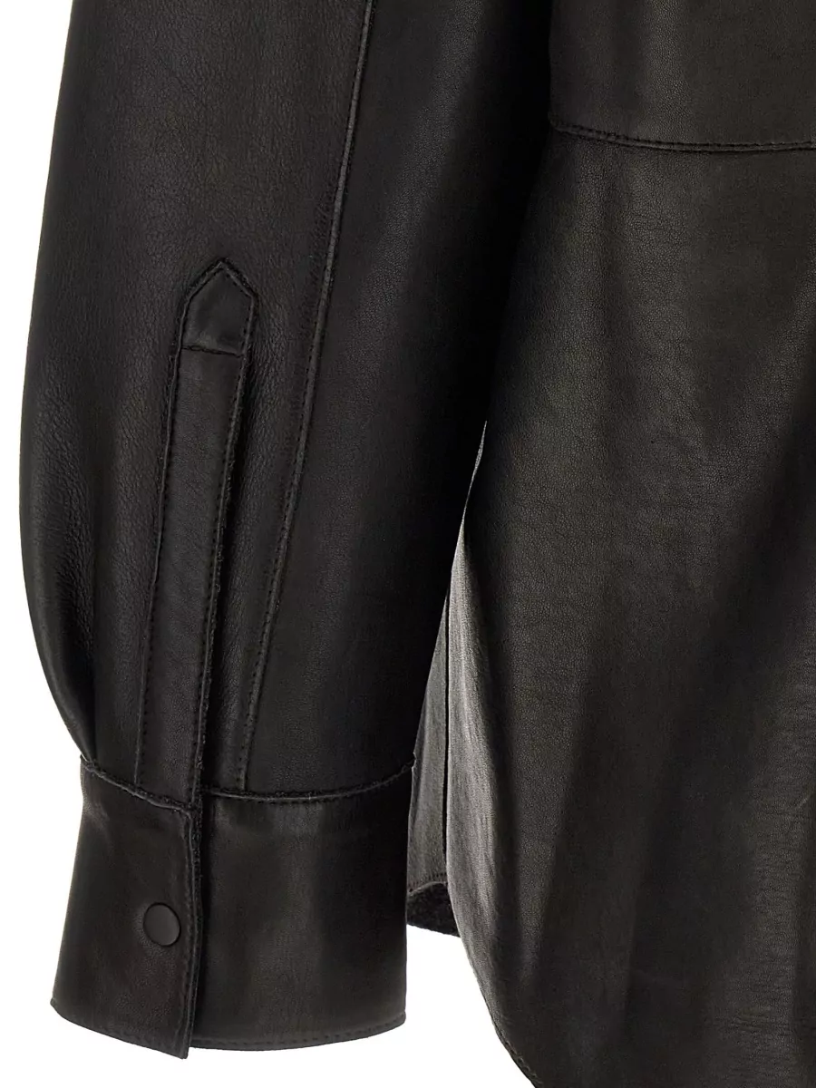 P.a.r.o.s.h. Lamb Leather Shirt Jacket