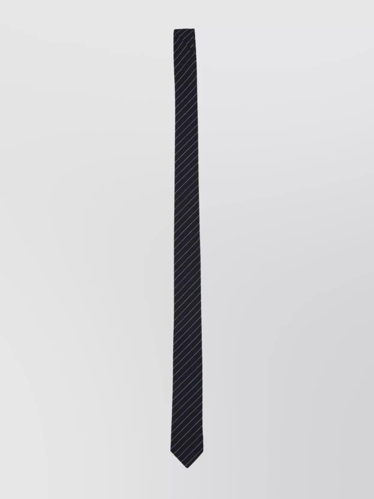 Thom Browne Slim Striped Tie In High Twist Wool