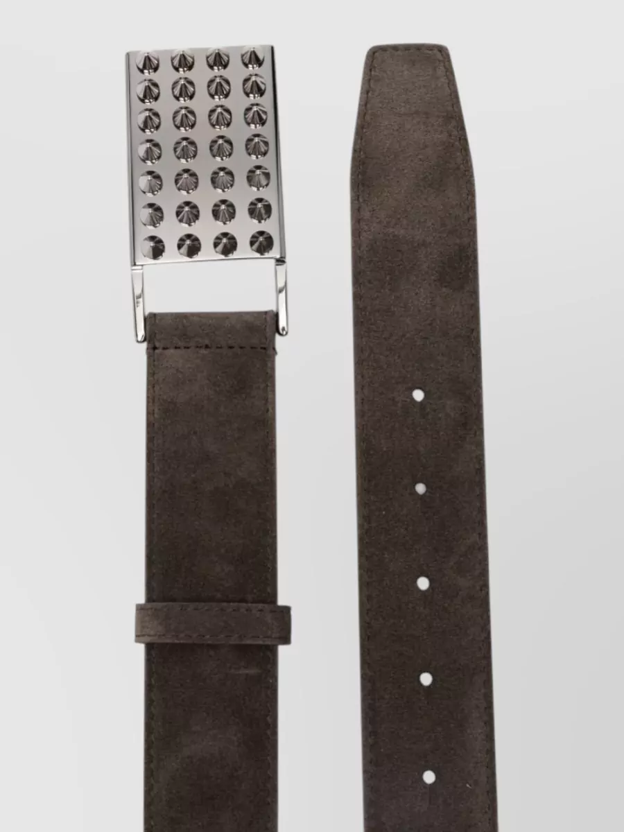 Christian Louboutin Stylish Leather Belt Adjustable Length