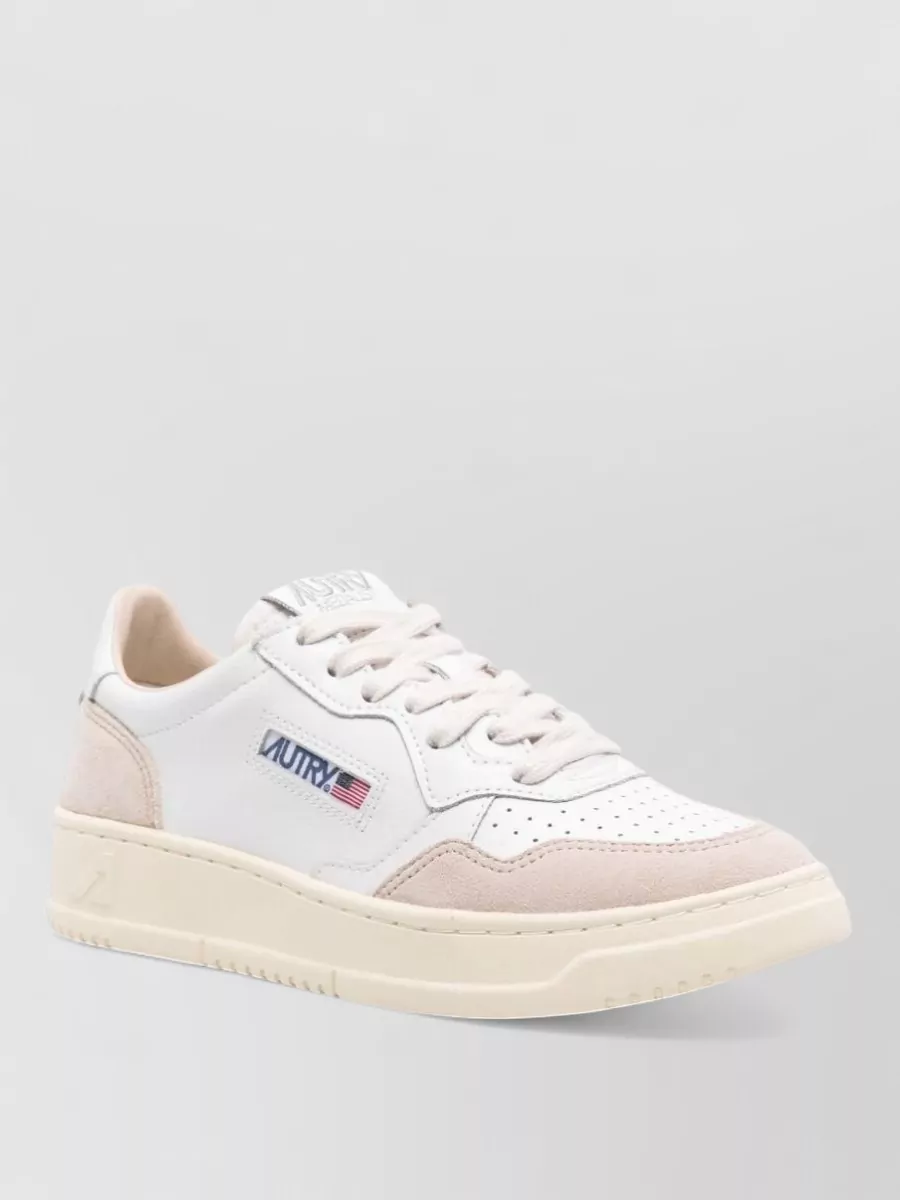 Autry leather low-top lace-up sneakers