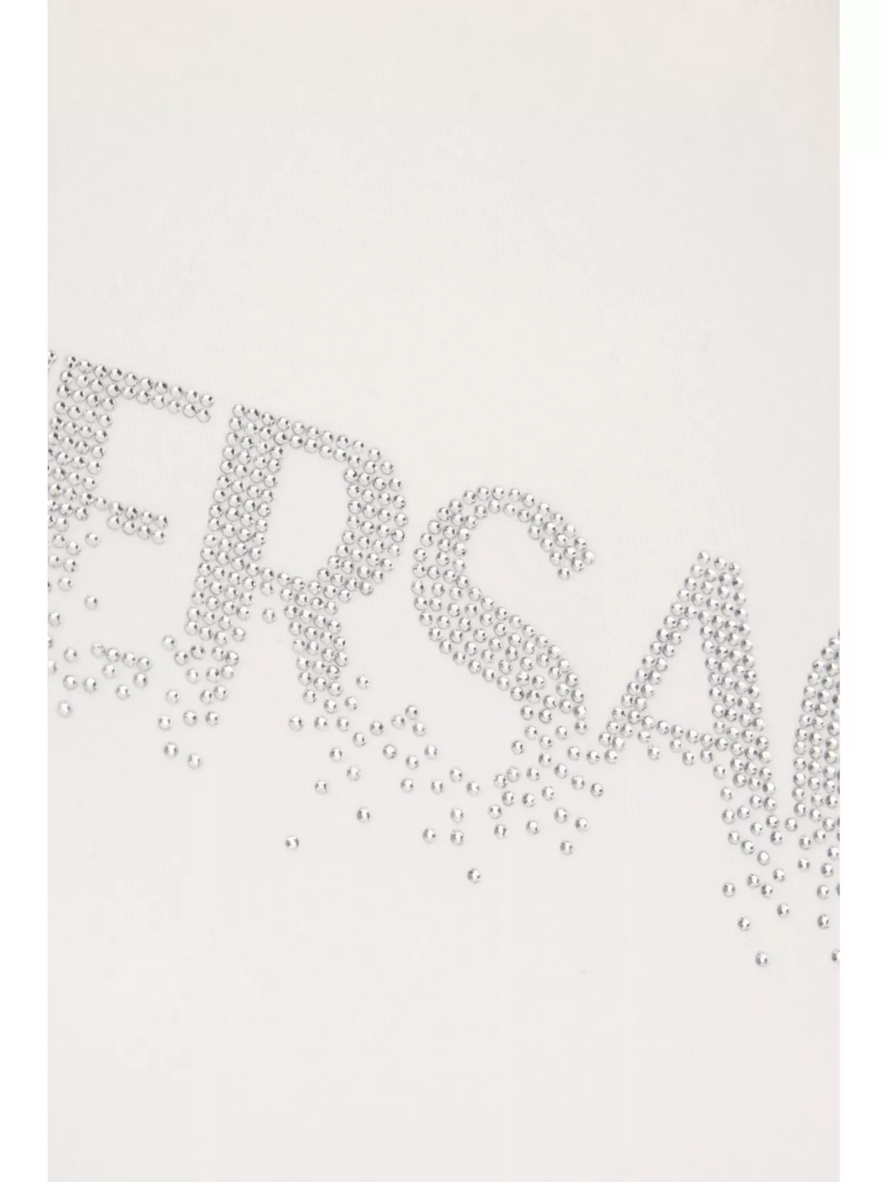 Versace Short Sleeve T-Shirt Rhinestone Detail