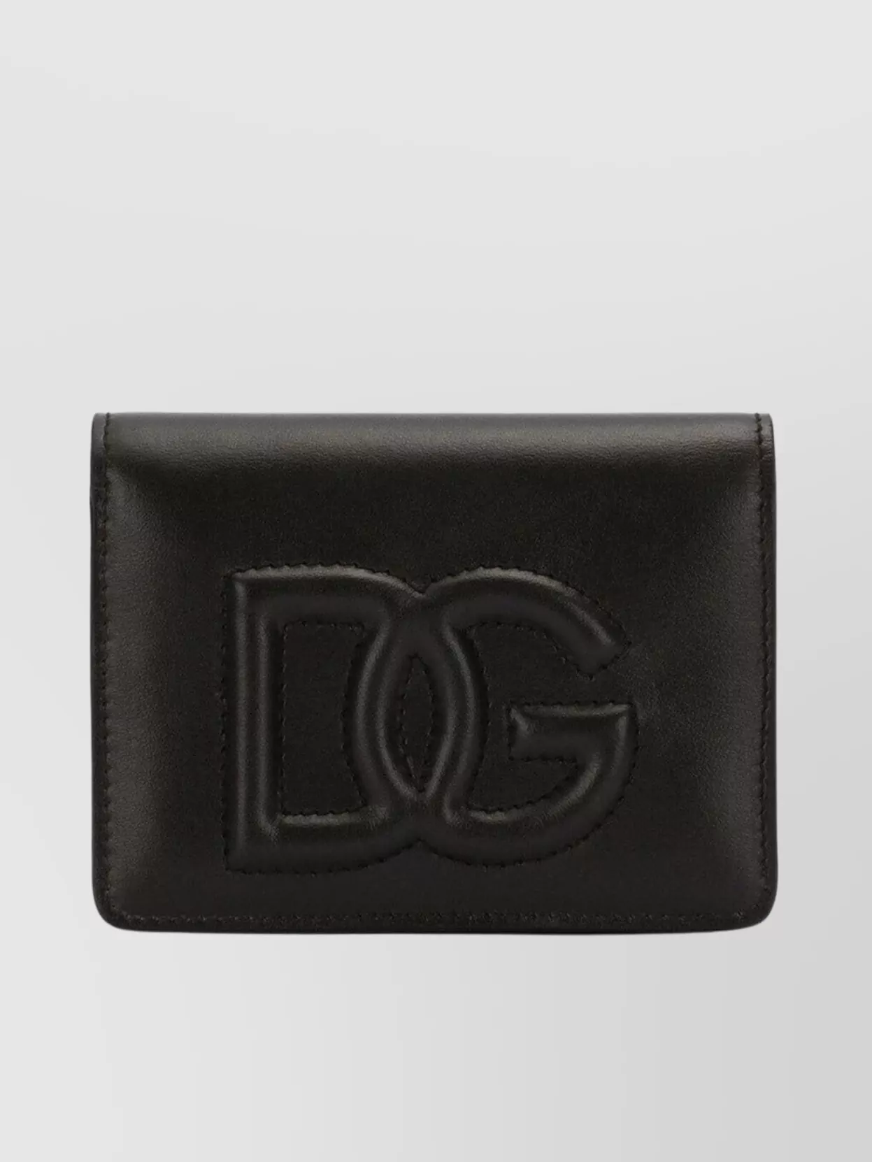 Shop Dolce & Gabbana Compact Continental Calfskin Wallet