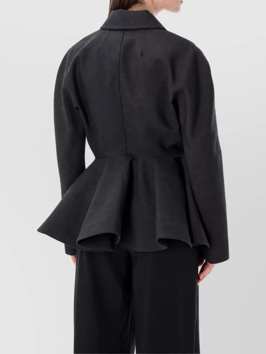 Ami Paris Virgin Wool Single-Breasted Coat