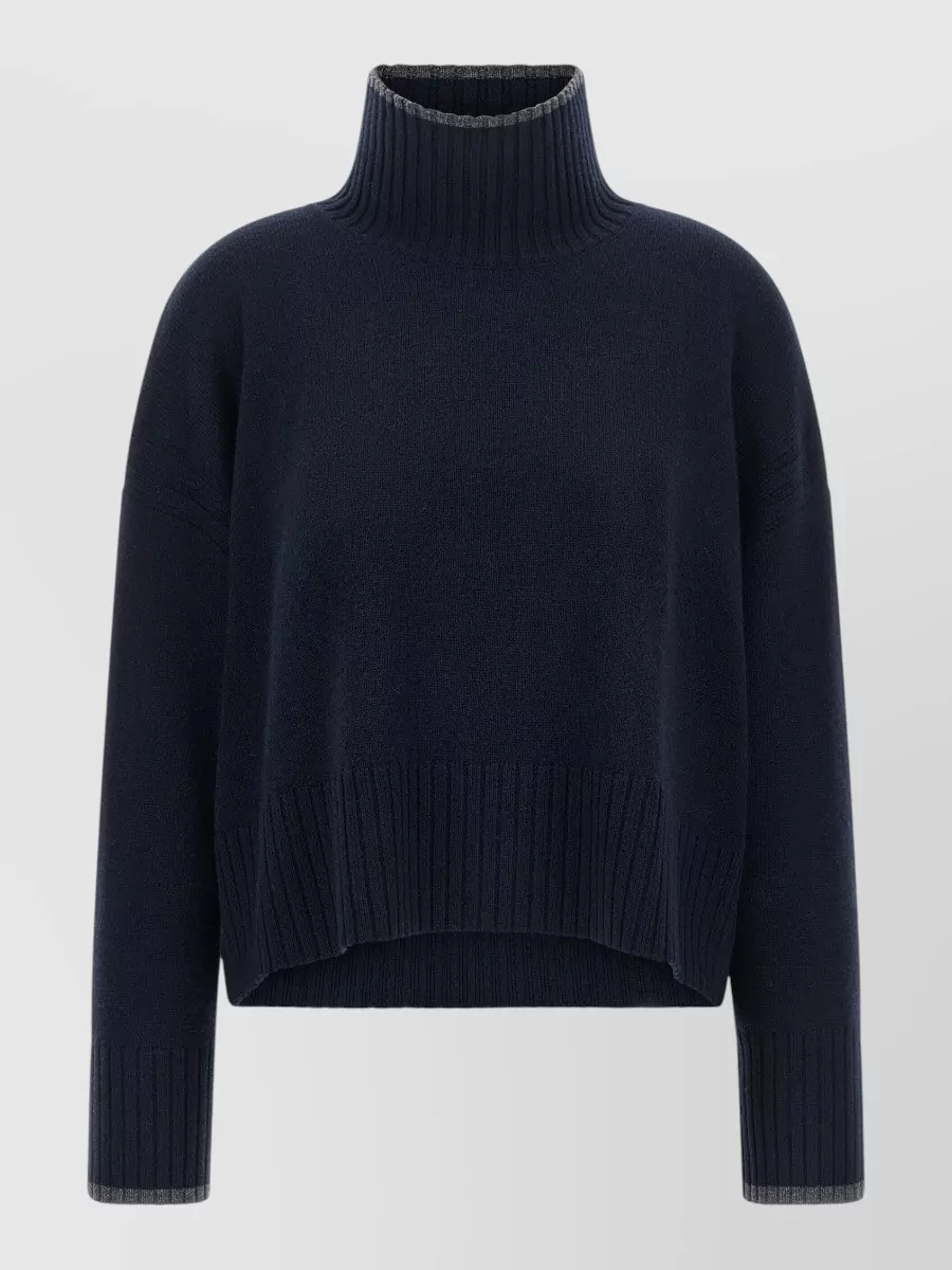 Pinko Cashmere wool ribbed turtleneck sweater