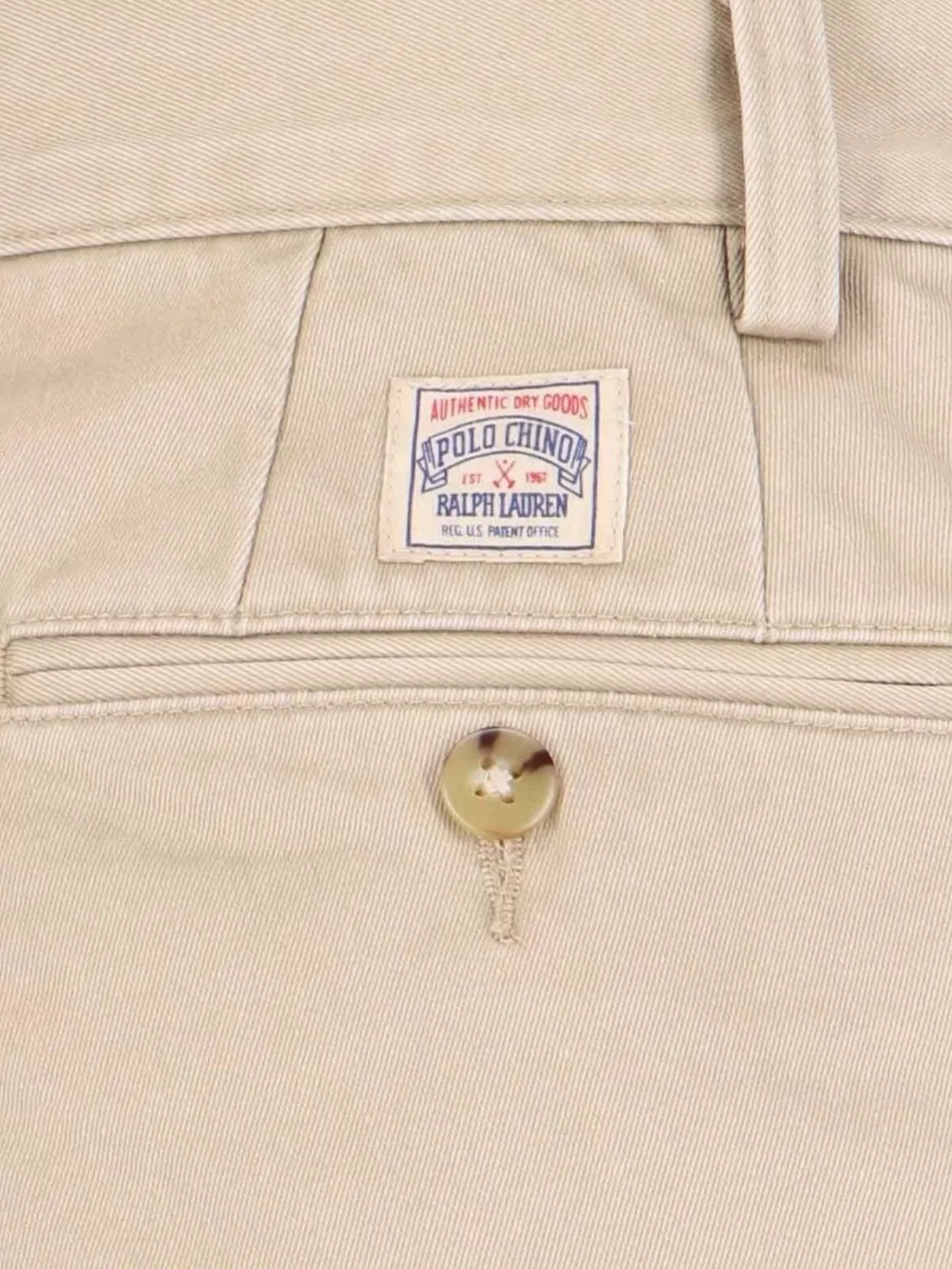 Polo Ralph Lauren Straight Tailored Trousers With Back And Buttoned Pockets