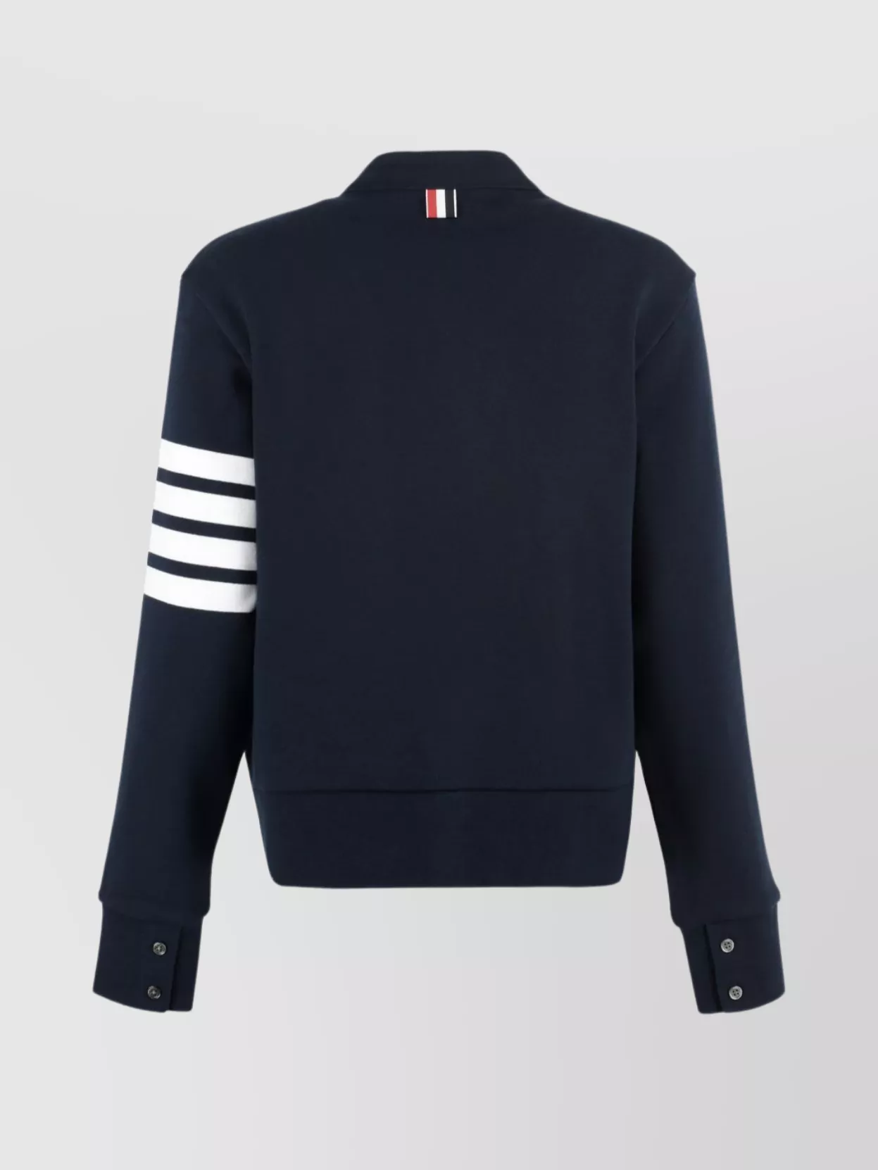 Thom Browne Striped Sleeve Cardigan Nacre Buttons