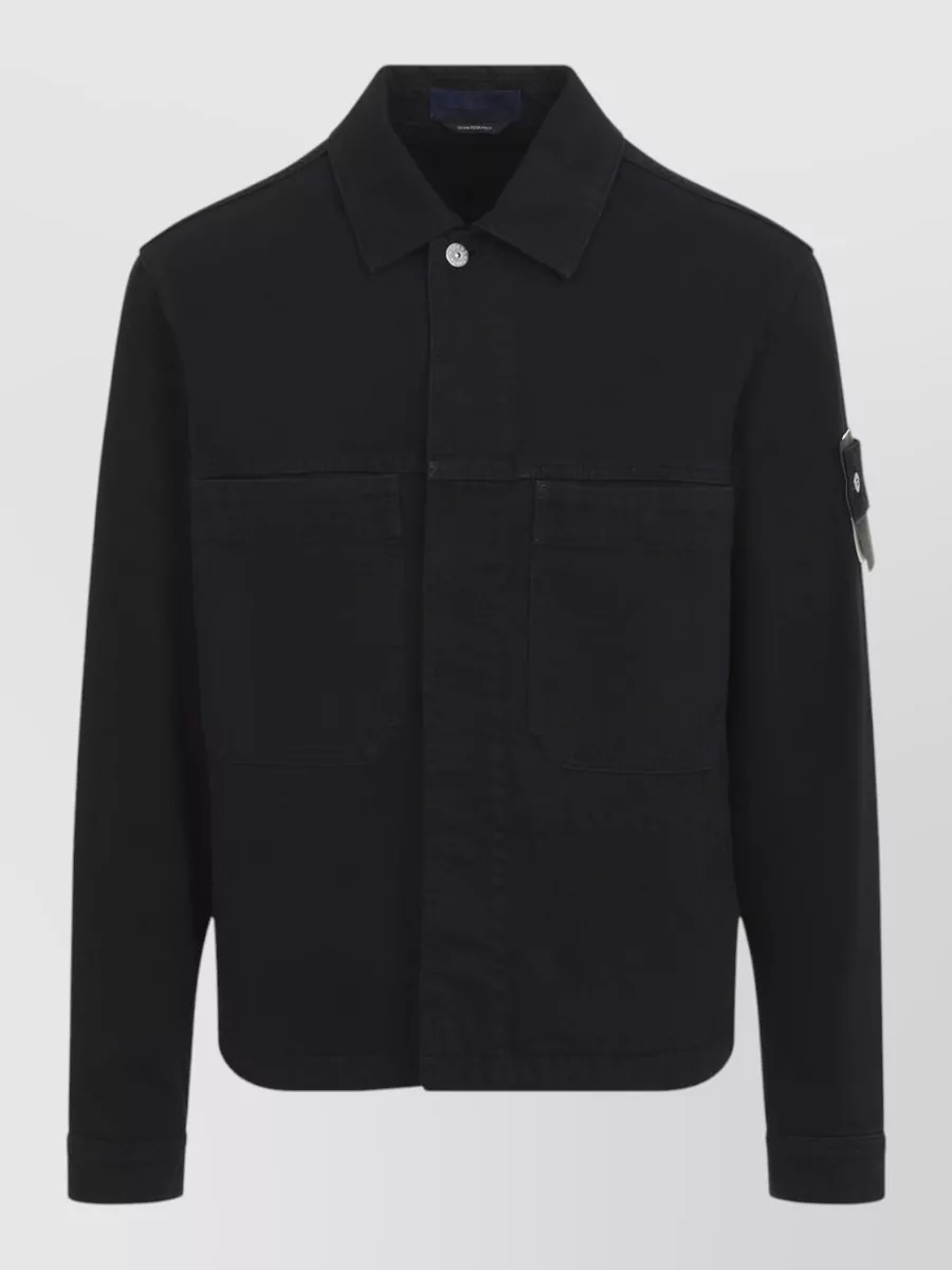 Stone Island cotton single breasted coat
