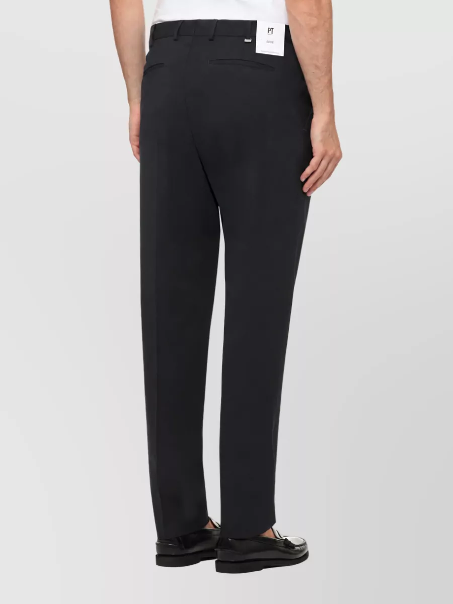 Pt Torino Virgin Wool Straight-Leg Trousers
