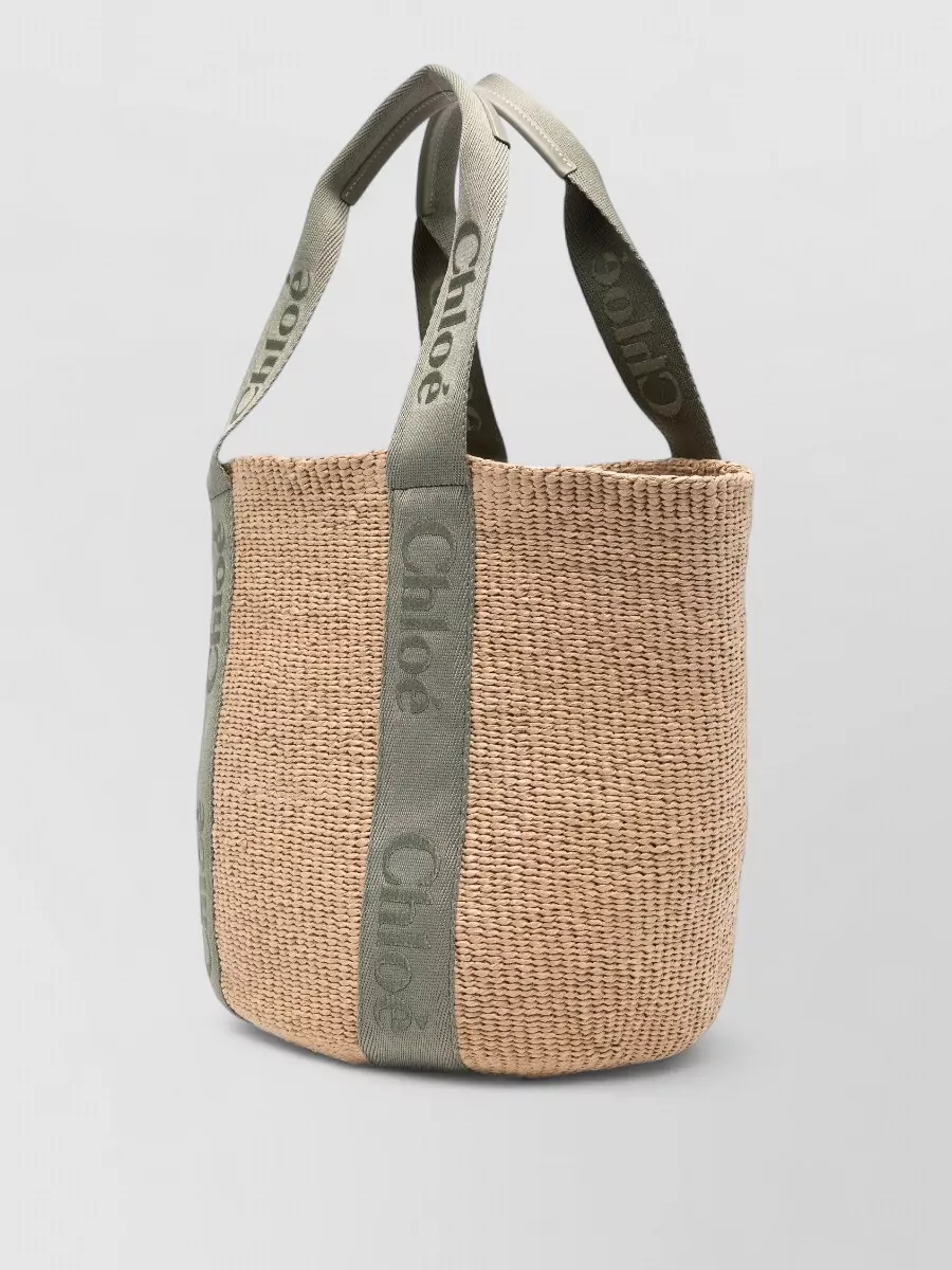 Chloé Large Tote Bag Woven Basket Base