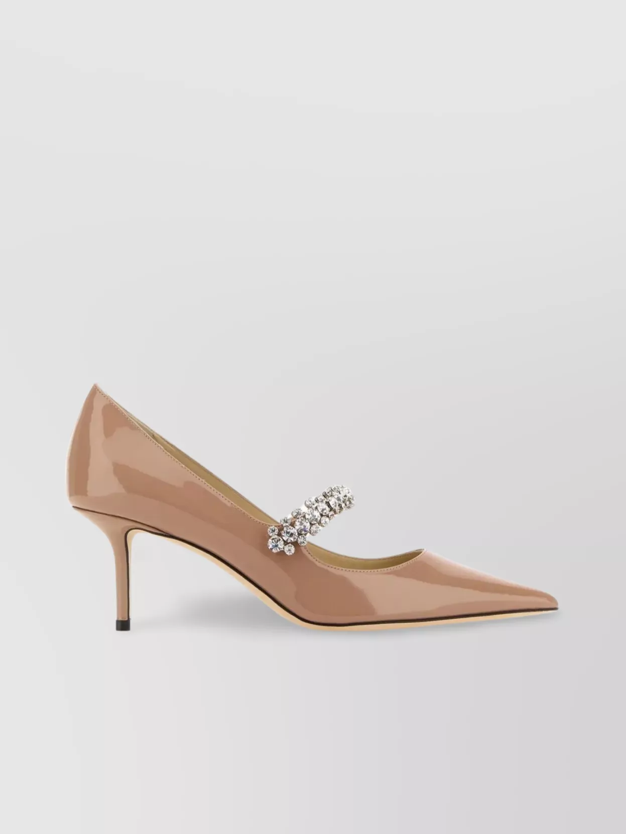 Shop Jimmy Choo Bing 65 Leather Pumps With Pointed Toe And Stiletto Heel In Cream
