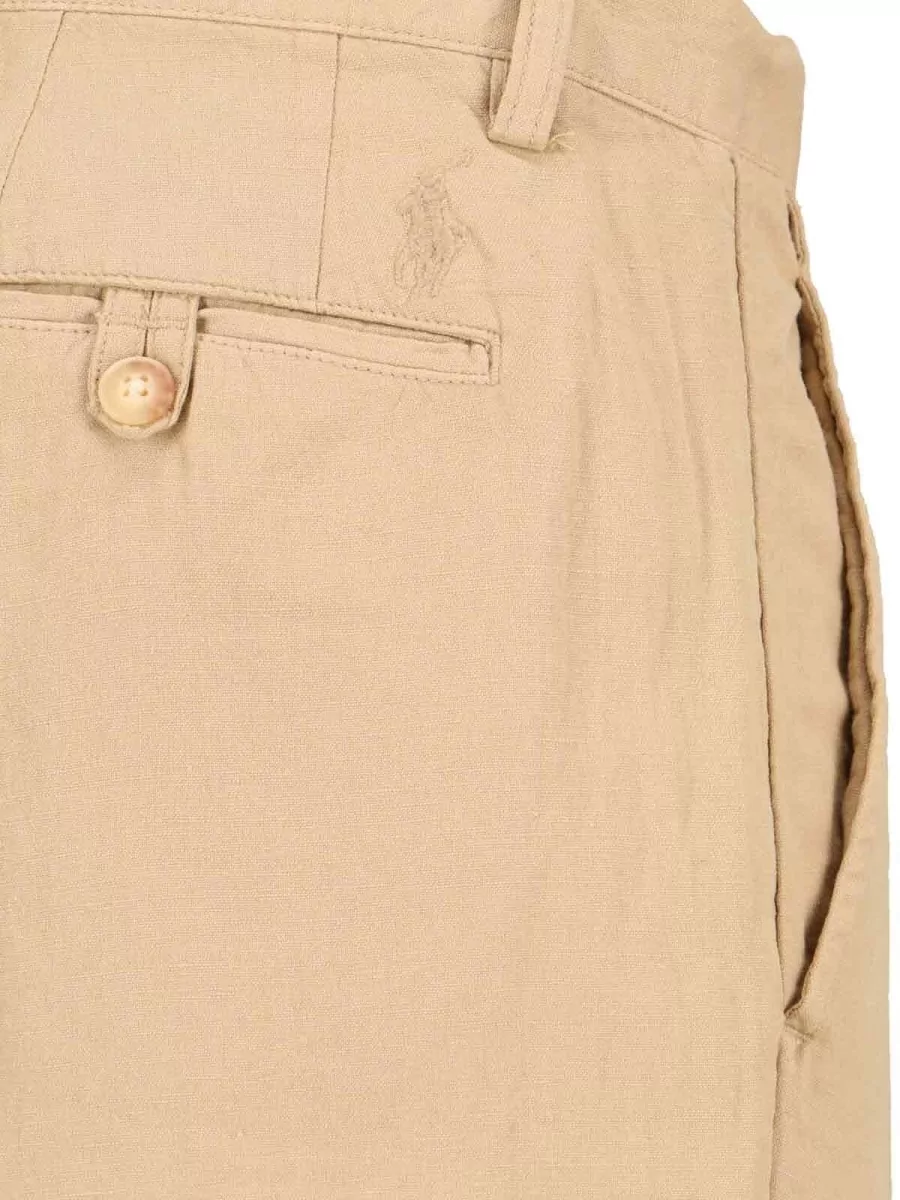 Polo Ralph Lauren Linen Straight-Leg Trousers