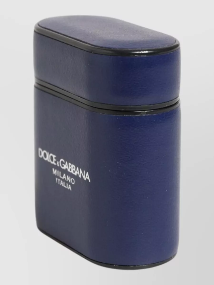 Dolce&Gabbana Leather Logo Print Airpods Case