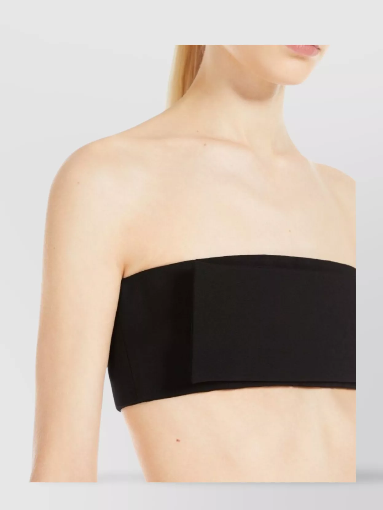Sportmax Cropped Strapless Structured Top