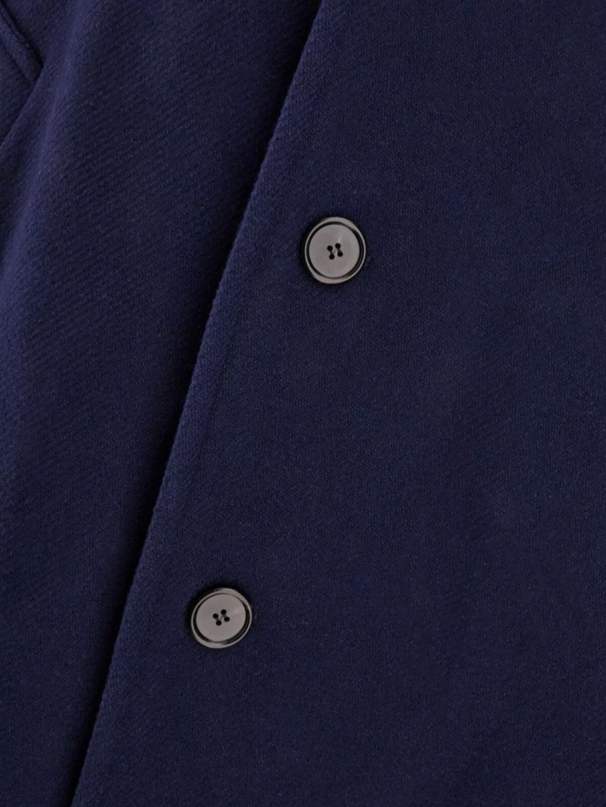Shop Ami Alexandre Mattiussi Blend Wool Coat Button Detailing