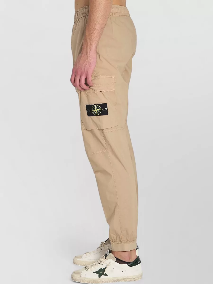 Stone Island Tapered Cotton Cargo Pants Regular Fit