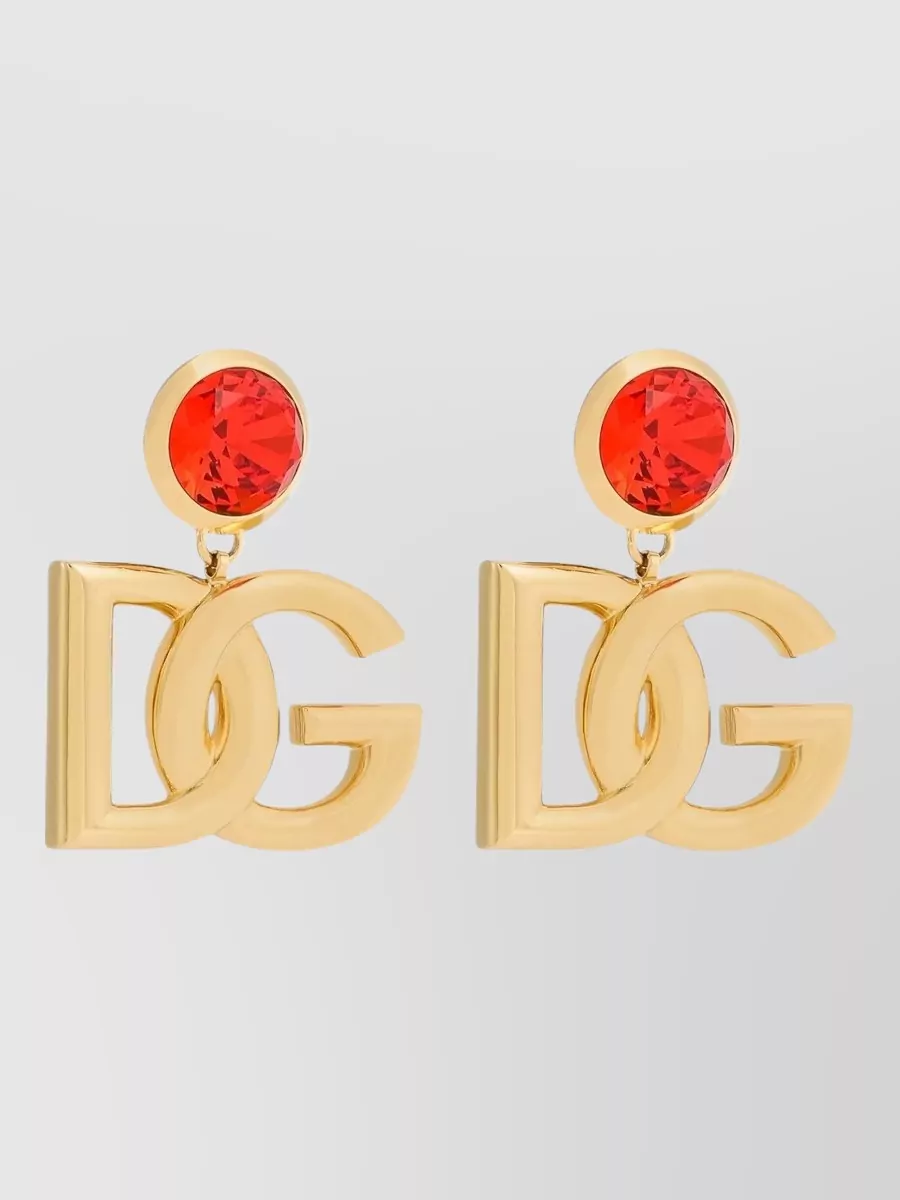 Dolce&Gabbana logo clip earrings