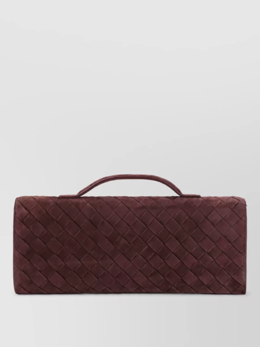 Bottega Veneta Andiamo Suede Leather Clutch Bag