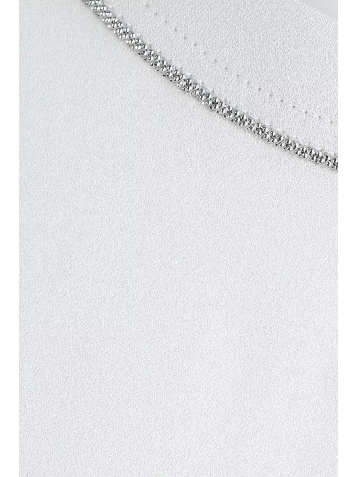Fabiana Filippi Hem Asymmetric Short Sleeve Round Neck