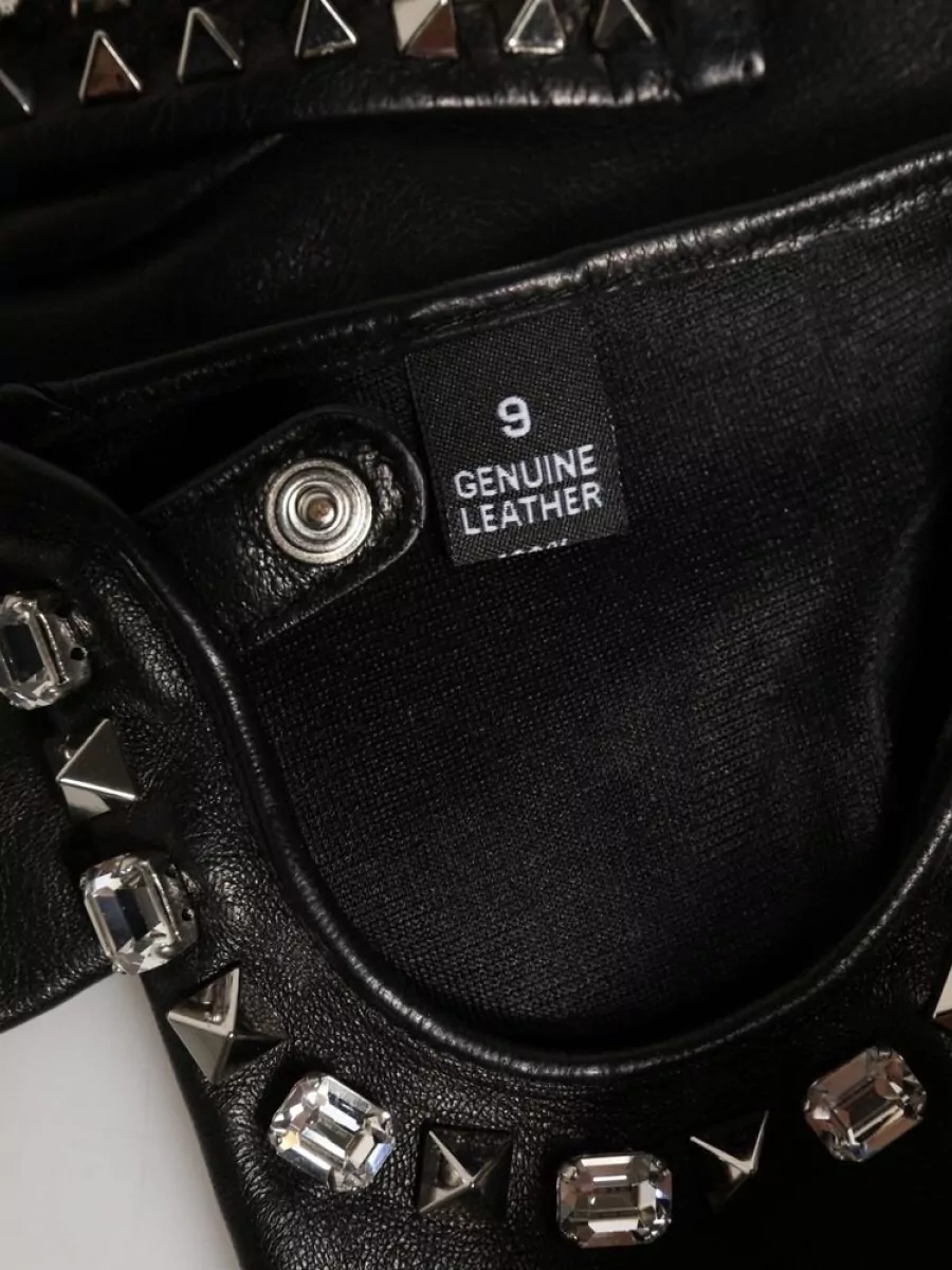 Dolce&Gabbana Embellished Leather Gloves