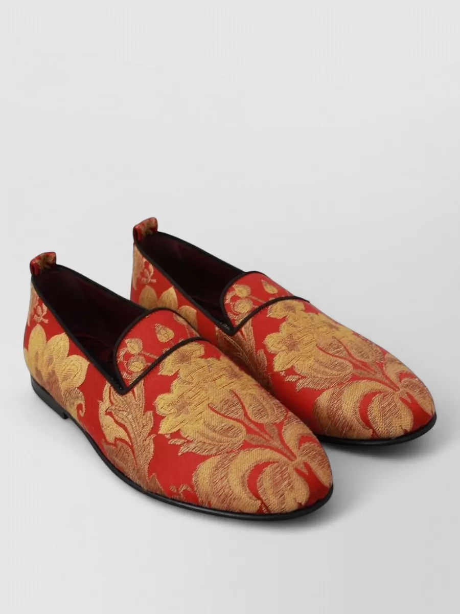 Dolce&Gabbana Silk Brocade Slippers