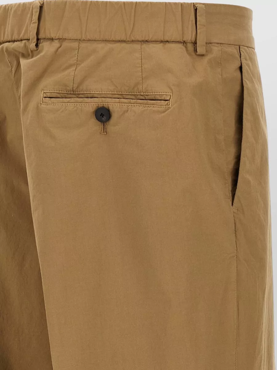 Cellar Door Stretch Cotton Straight-Leg Trousers
