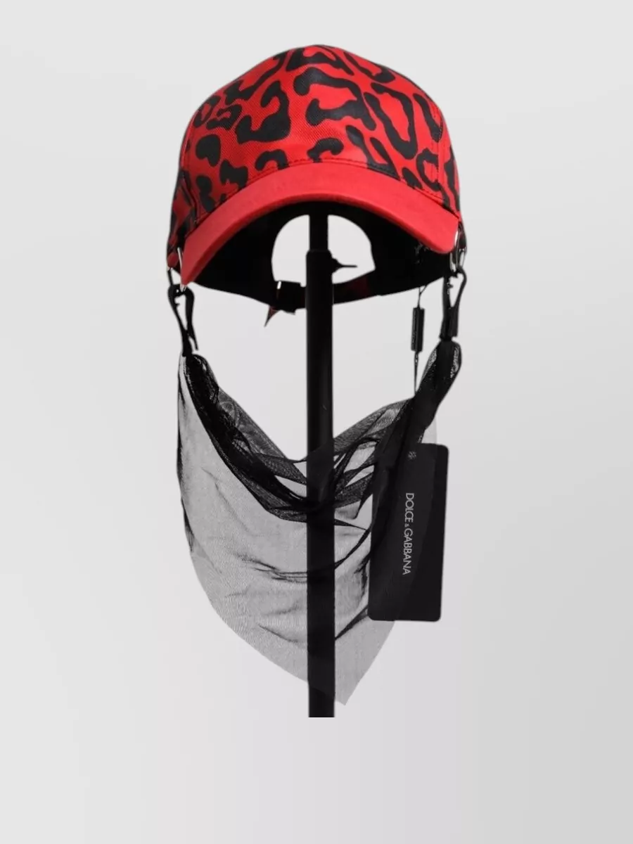 Dolce&Gabbana Cotton Leopard Print Baseball Cap