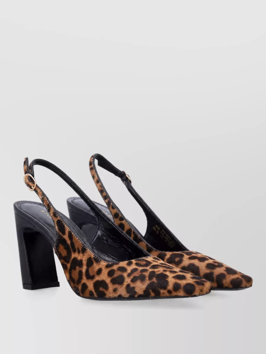 Stuart Weitzman leather slingback pumps