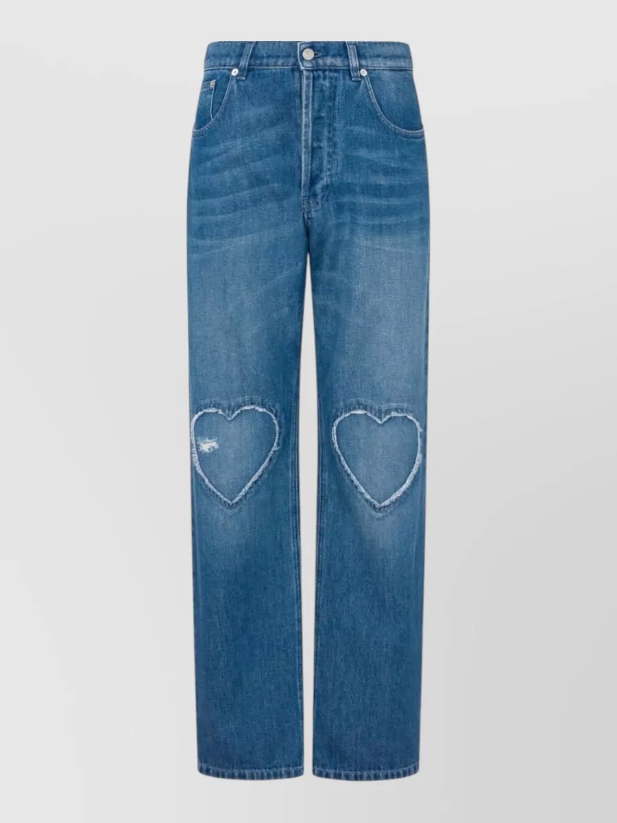 Moschino Denim straight-leg trousers