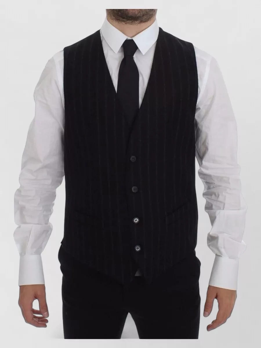 Dolce&Gabbana striped wool waistcoat