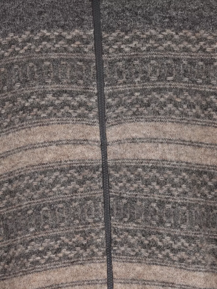 Brunello Cucinelli Alpaca Blend Jacquard Zip-Up Cardigan