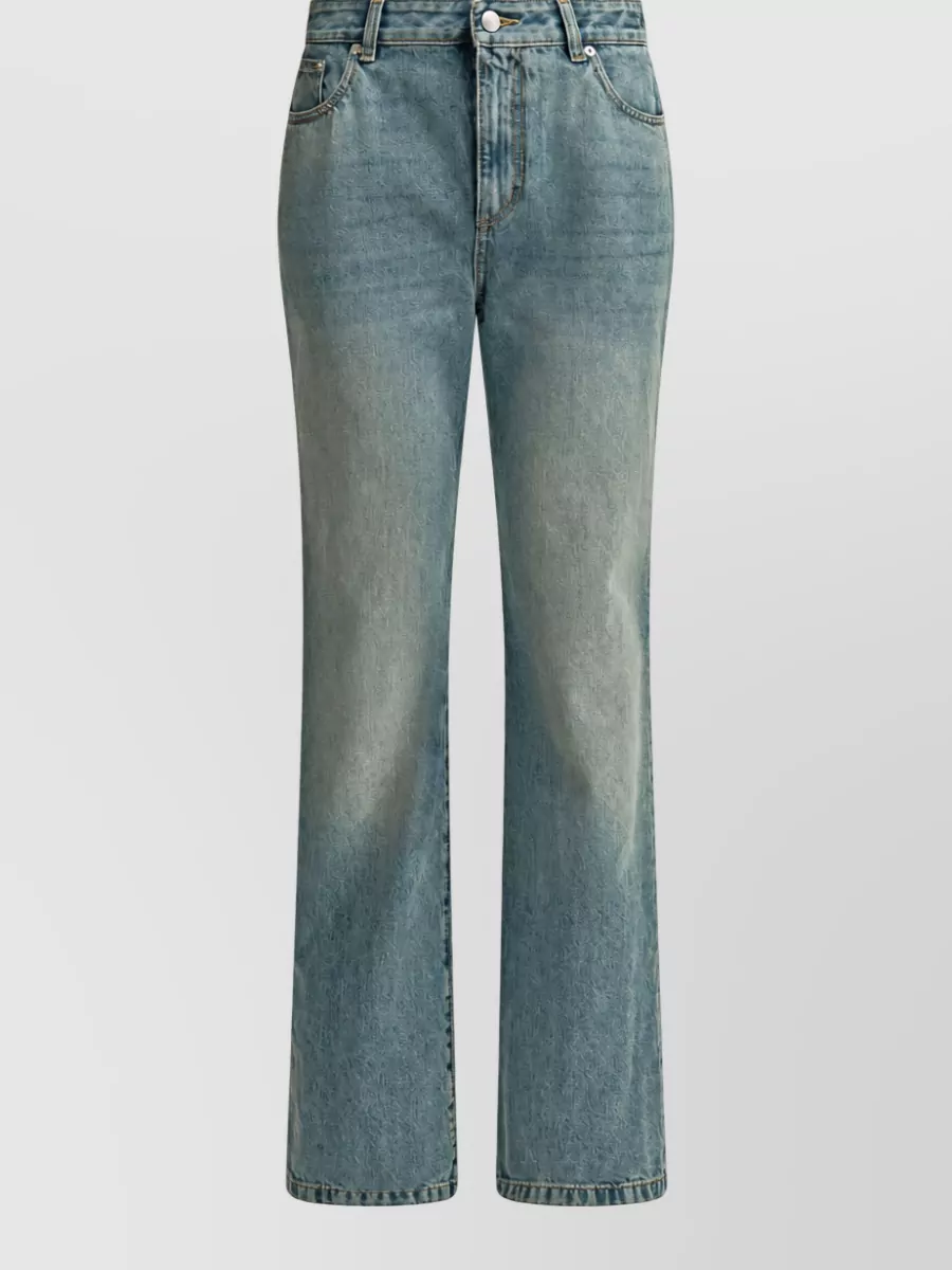 Alexander McQueen denim straight-leg jeans