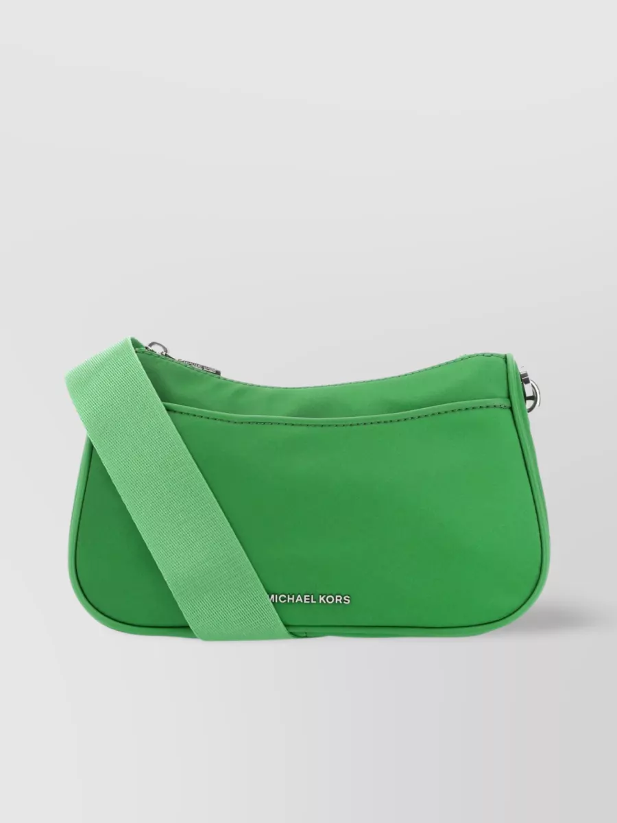 Shop Michael Kors Nylon Jet Set Shoulder Bag In Green