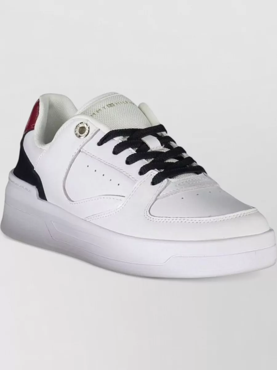 Tommy Hilfiger Leather Lace-Up Sneakers