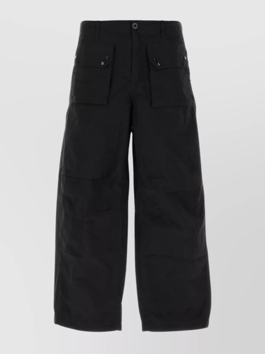 Shop Ten C Cargo Pant With Adjustable Hem Straps In Black