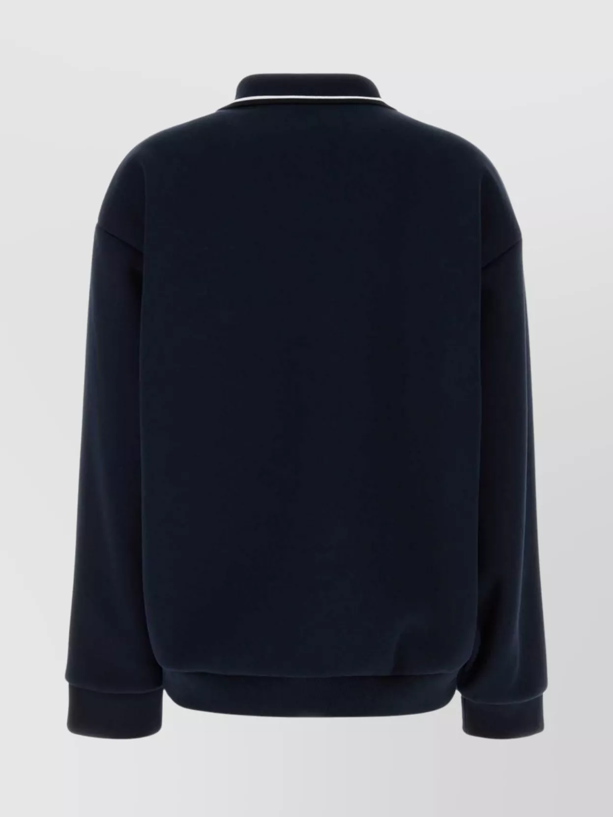 Miu Miu Piquet Jacket With Ribbed Cuffs And Hem In Blue