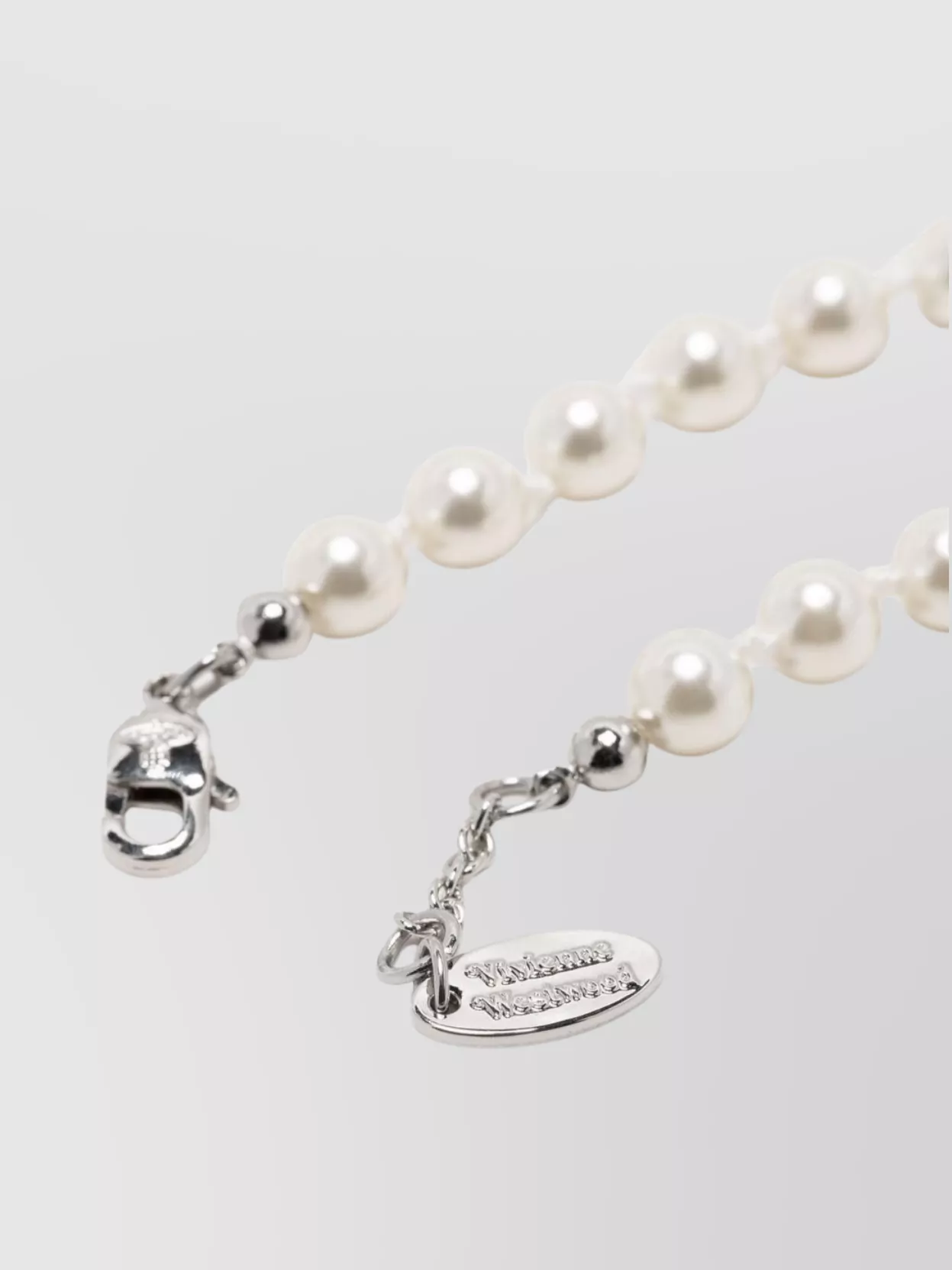 Vivienne Westwood Crystal And Pearl Embellished Bracelet