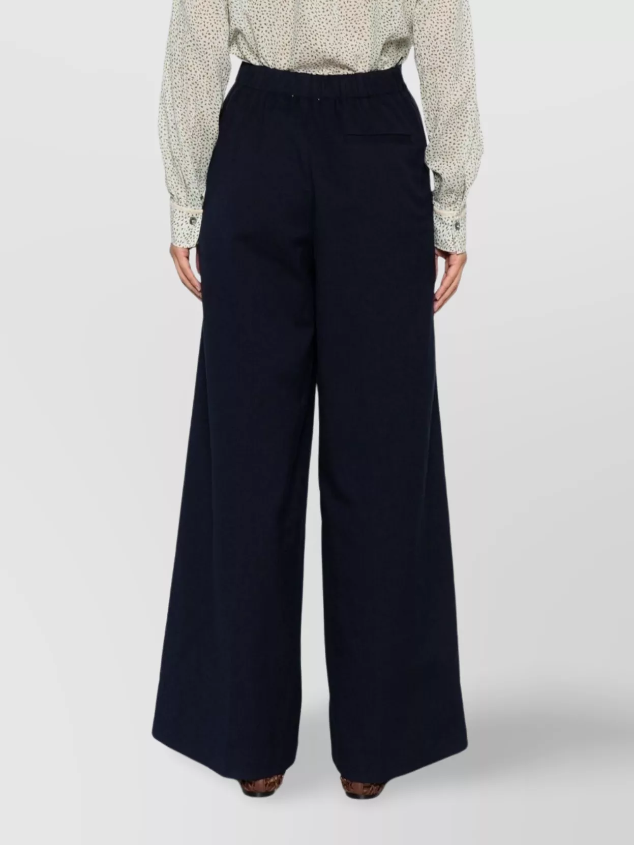 Forte Forte High-Waisted Cotton Trousers Featuring Pockets