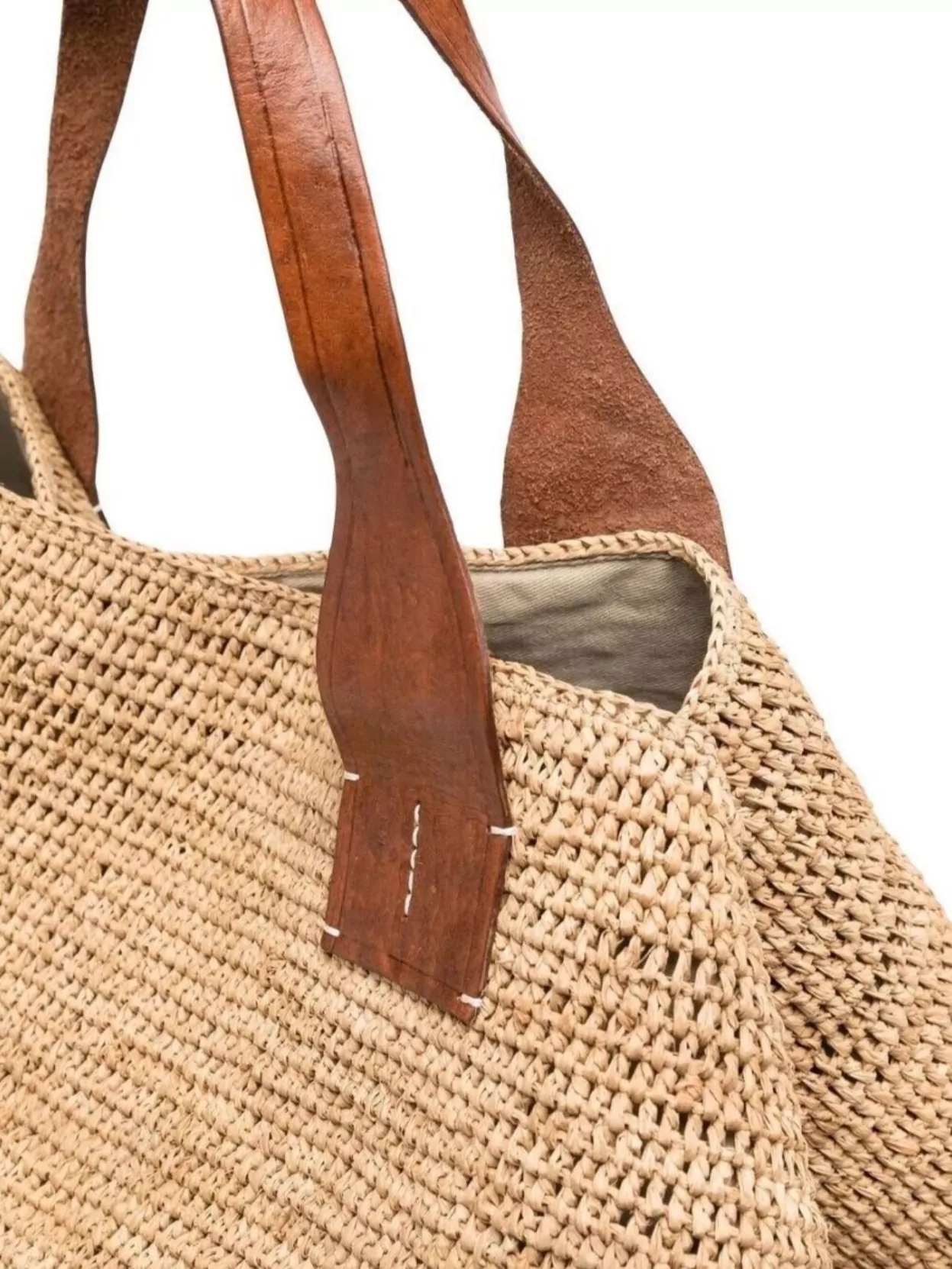 Ibeliv Woven Texture Dual Handles Tote Bag